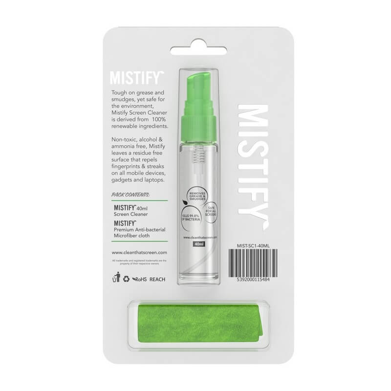 Mistify Screen Cleaner Mistify Natural Screen Cleaner Antibacterial and Non Toxic Sprayer 40ml ...