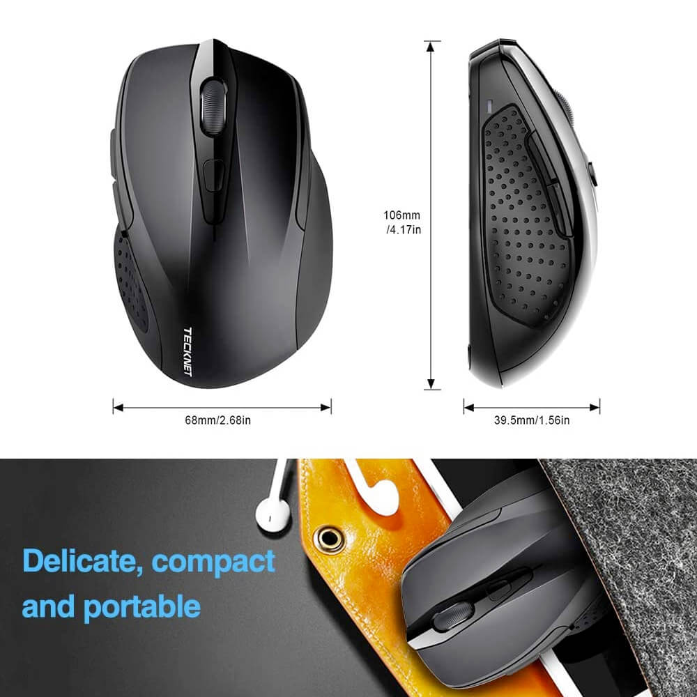 TeckNet M003-v3 Pro 2.4G Wireless Mouse - ергономична безжична мишка ...