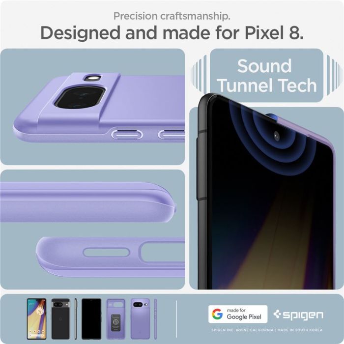 Spigen Thin Fit Hülle Für Google Pixel 6 – Schlank, Schwarz, Mit Mattem Finish