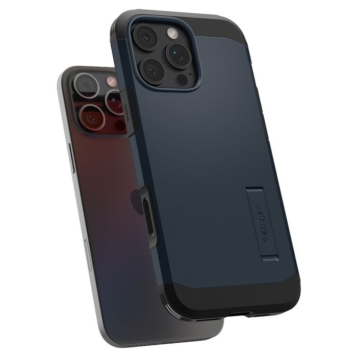 Spigen Tough Armor AI Handyhülle Für IPhone 16 – Schwarz, Mit Kickstand & Optimalem Eckschutz